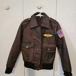 Captain Marvel Carol Danvers Flight Bomber Jacket Vintage Style Flight XS